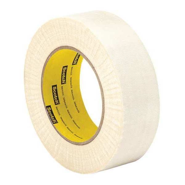 Cloth Tape, 2 In x 36 yd, 7.5 mil, White
