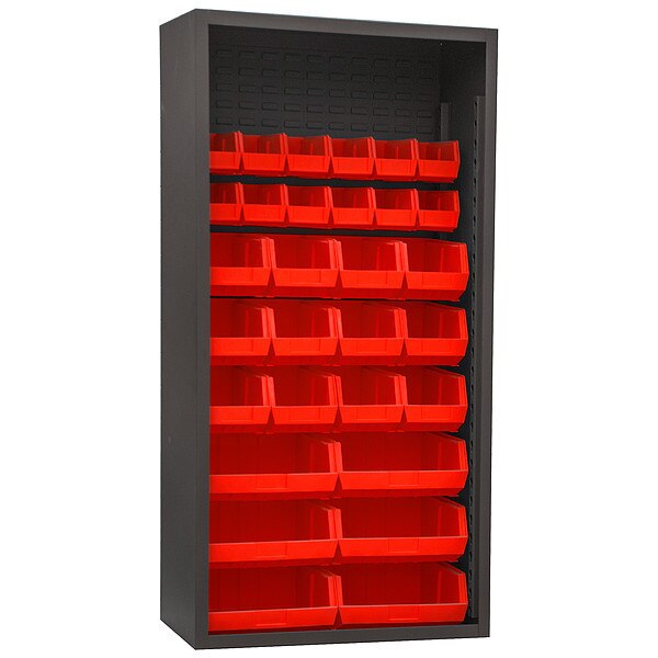 Heavy Duty Bin Cabinet, 36 in W, 72 in H, 18