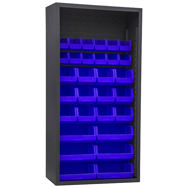 Heavy Duty Bin Cabinet, 36 in W, 72 in H, 18