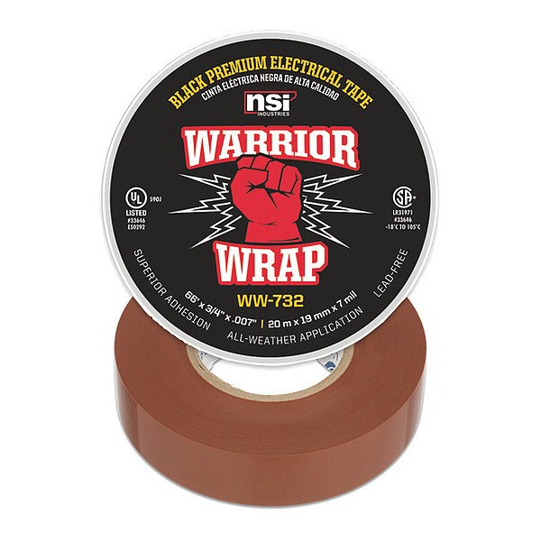 Electrical Tape, 7 mil, Brown