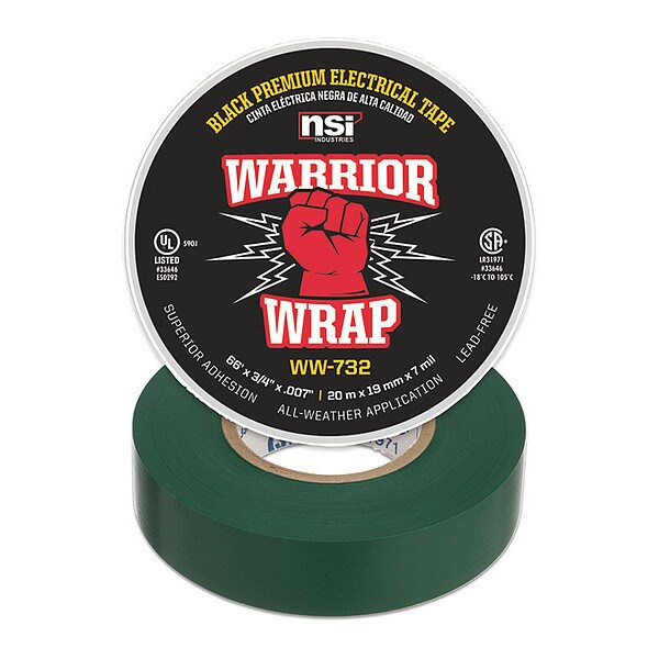 Electrical Tape, 7 mil, Green