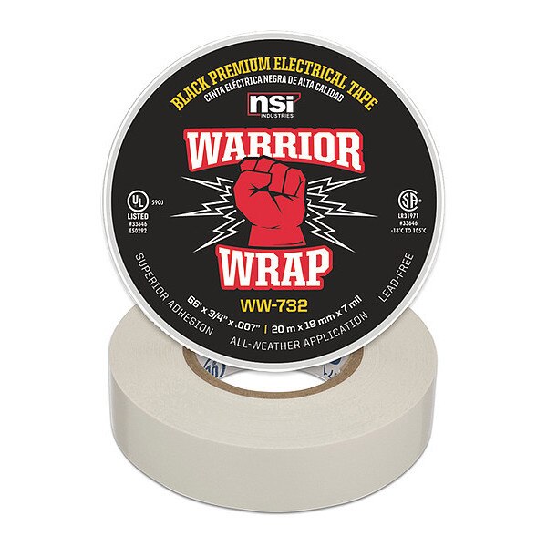 Electrical Tape, 7 mil, White