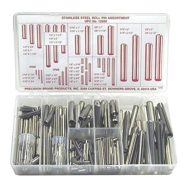 Roll Pin Assorted Kit, SS