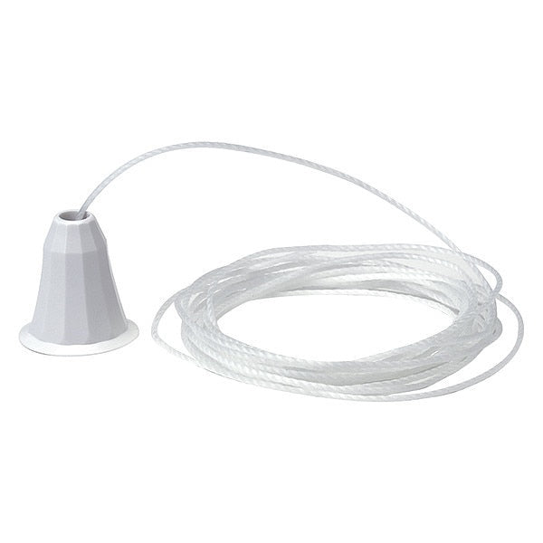 White Cord, with Pendant, 7 ft.