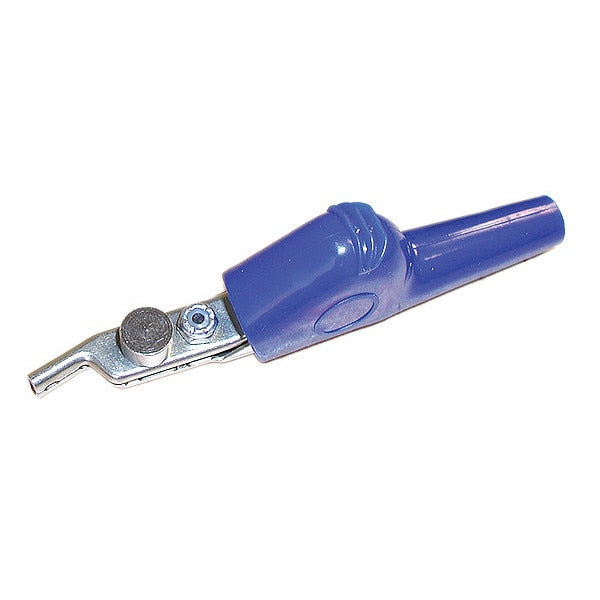 Bent bed of nails clip, blue boot