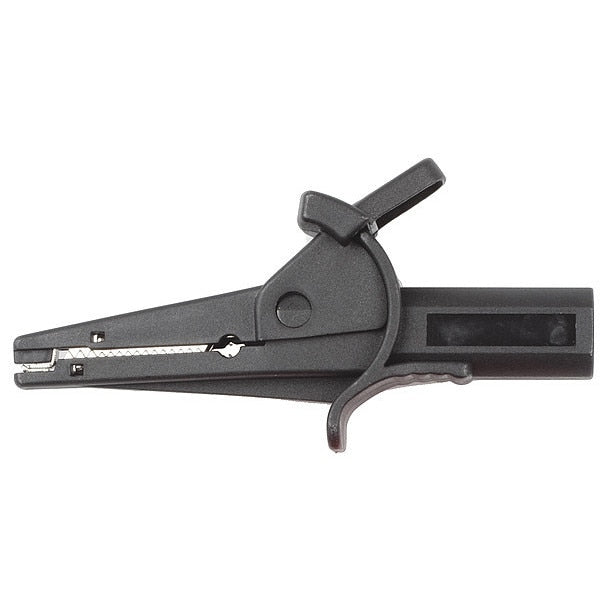 Black 1000V Insulated Crocodile Clip