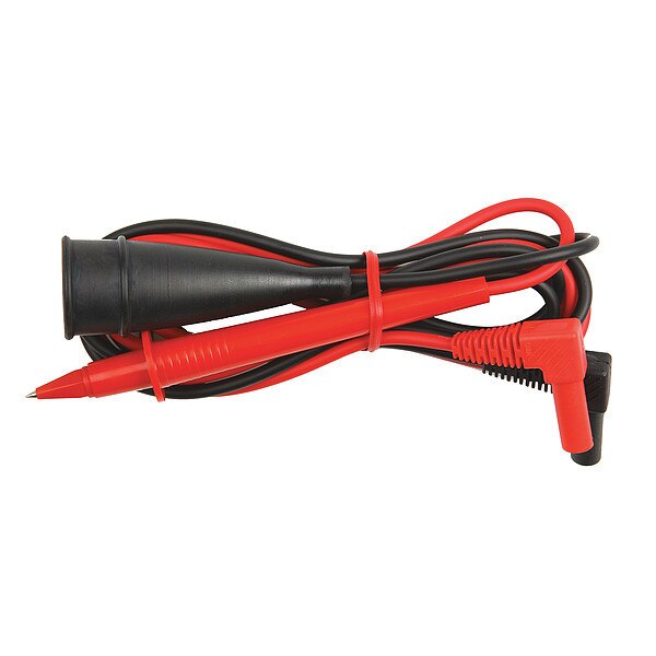Red, black lead w large alligator clip 4f