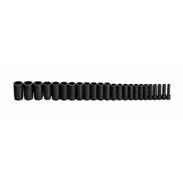 Impact Socket Set, Deep, 1/2