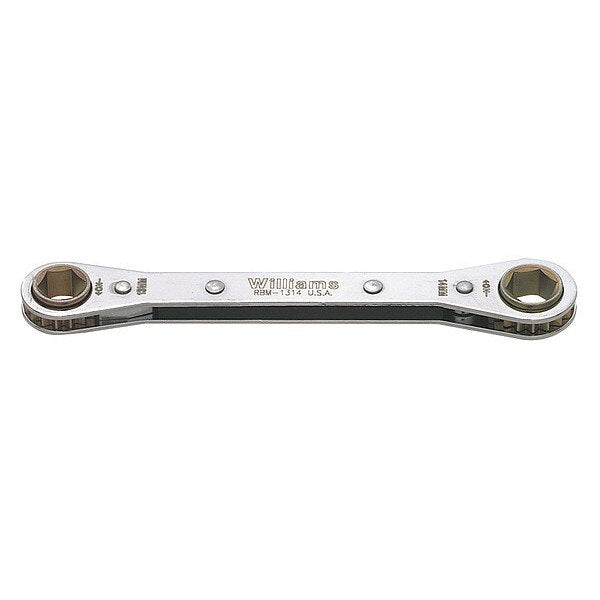 Williams Ratcheting Box End Wrench, 9mm and 10mm