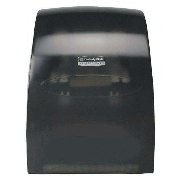 Sanitouch Manual Hard Roll Towel Dispenser, Black, for 1.5