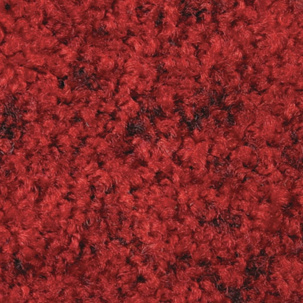 ColorStar Mat, Red/Black 3' x 5', Smooth Backing