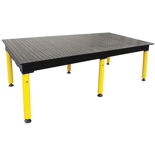 Modular Welding Table, Adj. Legs, 8x4 ft.