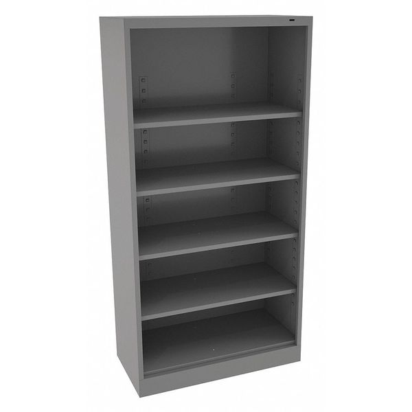 Bookcase, Gray, Welded, 36