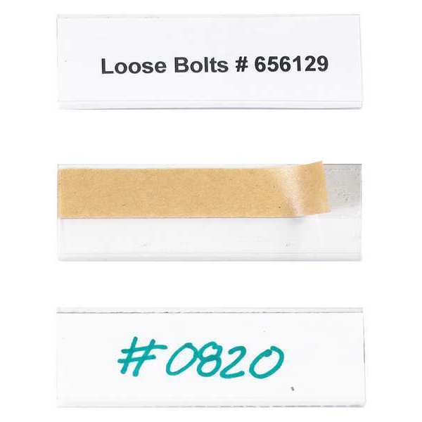 Open-Edgeâ¢ Plastic Label Holder, 1