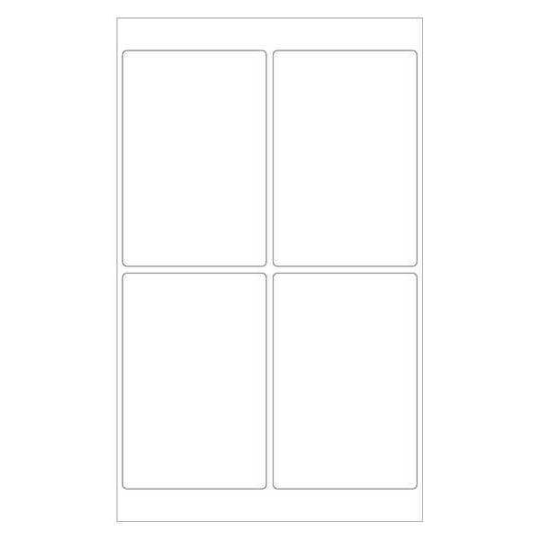 Tape LogicÂ® Laser Labels, Rectangle, 4