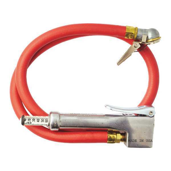 Inflator Gage, Bayonet, 3ft Hose Whip