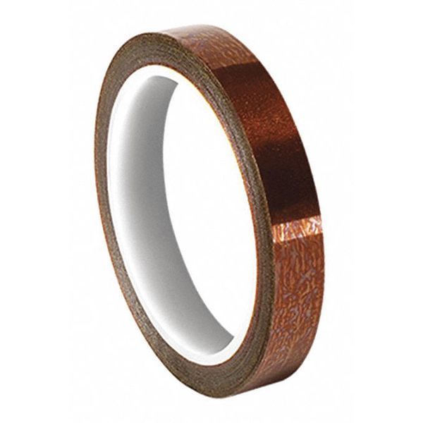 Film Tape, Polyimide, Amber, 3/4 In x 36 Yd