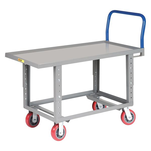 Platform Truck, Adj Height, Lipped, 24x48