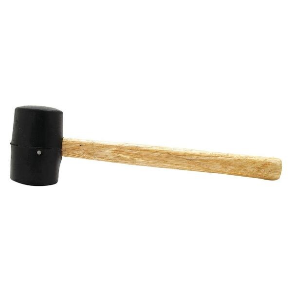 Wood Handle Rubber Mallet, 8 oz.