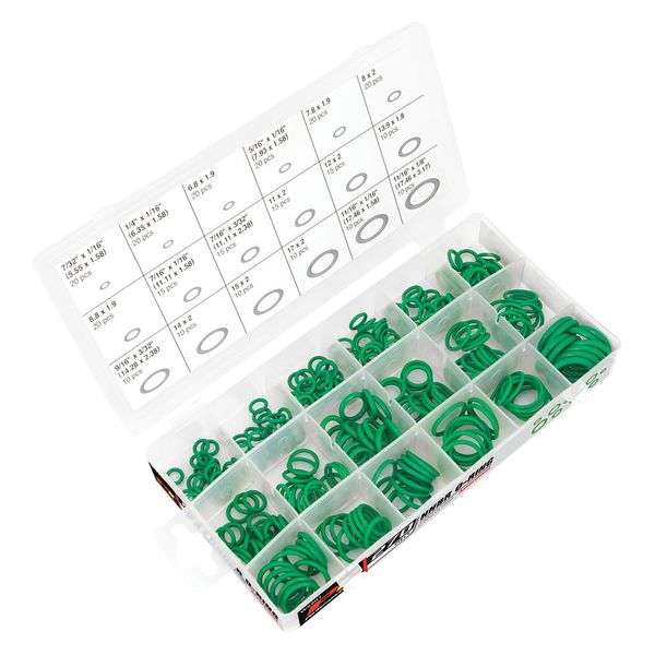 Hnbr O-Ring Assortment Kit, 270 Pc