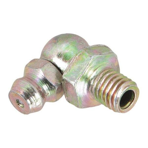 Grease Fitting, 10Pk, 1/4-28 90 Degree