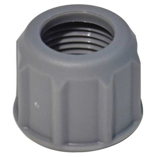 Poly Cap Nut, Gray