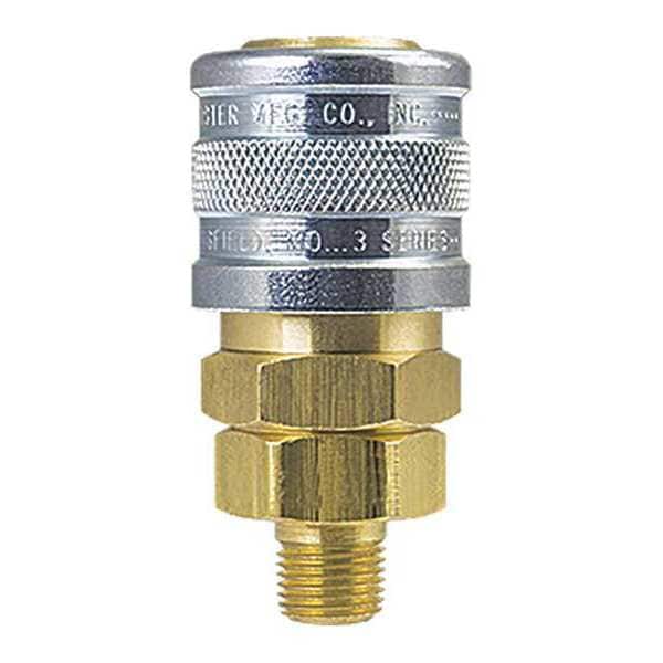 Manual Socket, 1/4\u0022MPT, Brass/Steel