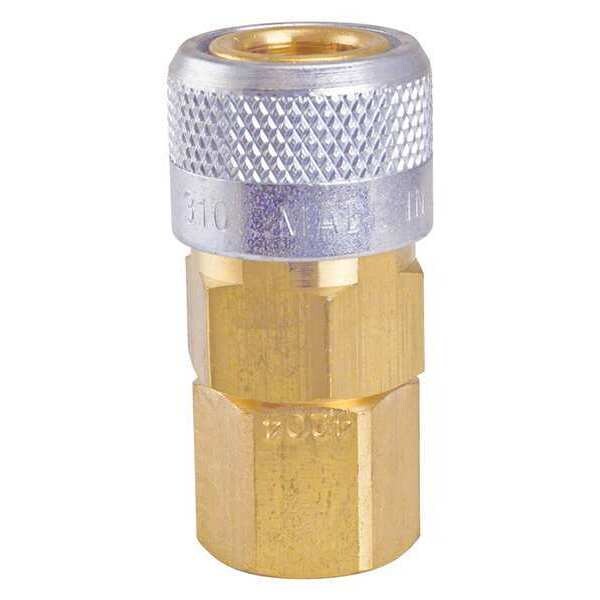 Auto Socket, 3/8\u0022 FPT, Brass/Steel