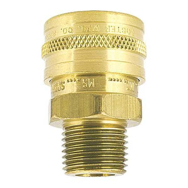 Brass Socket, Straight Thru 3/4