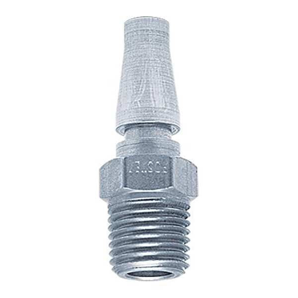 Hose Stem, Plug, 1/4\u0022 MPT, Steel