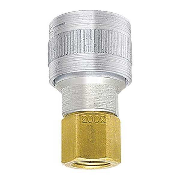 Auto Socket, 1/4\u0022 FPT, Alum/Steel/Brass