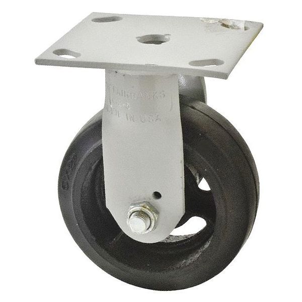 Mold-on Casters, Wide Rigid Rubber, 8