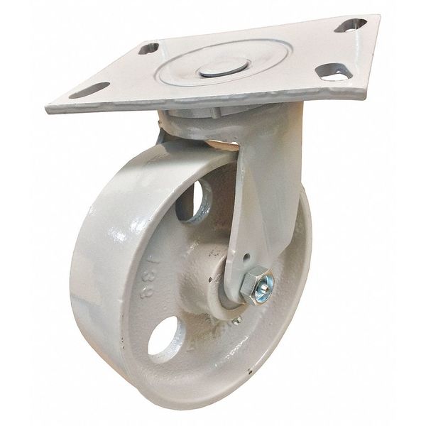Casters, Wide Swivel, Semi-Steel, 8