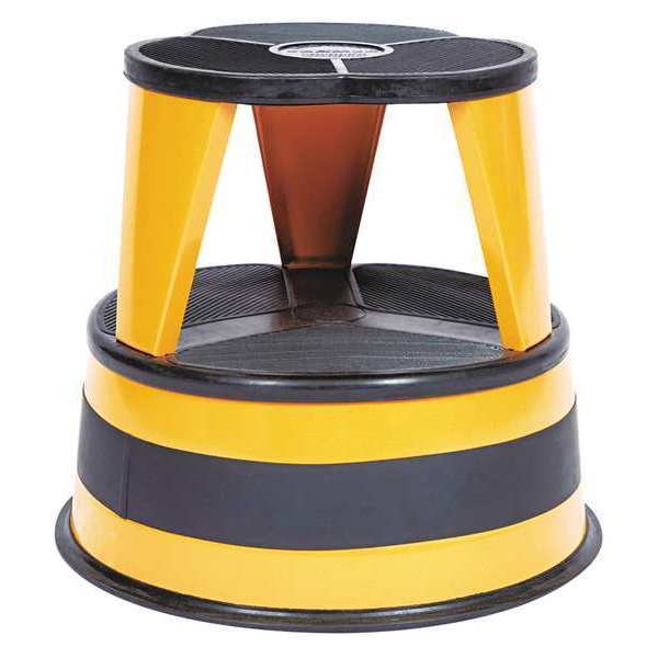 2 Steps, Steel Step Stool, Load Capacity, Orange