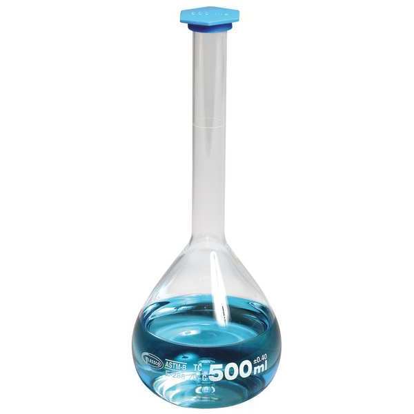 Volumetric Flask, w/Snap Cap, 100 mL, PK12