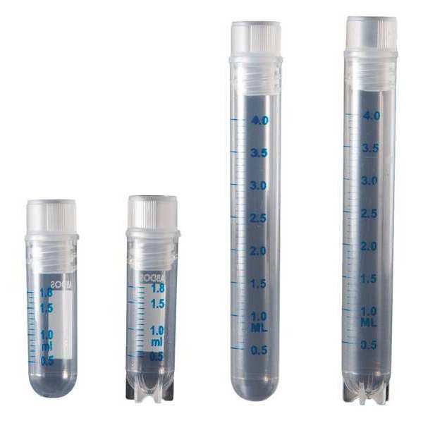 Cryo Vial, Int Thread, Round, 4.5 mL, PK250