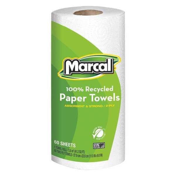 Perforated Roll Paper Towels, 2, 60, White
