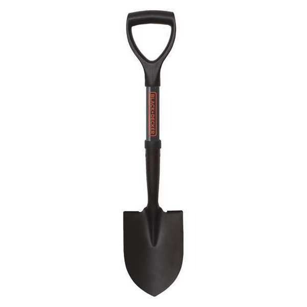 Mini D Handle Shovel, Black/Orange, PK12