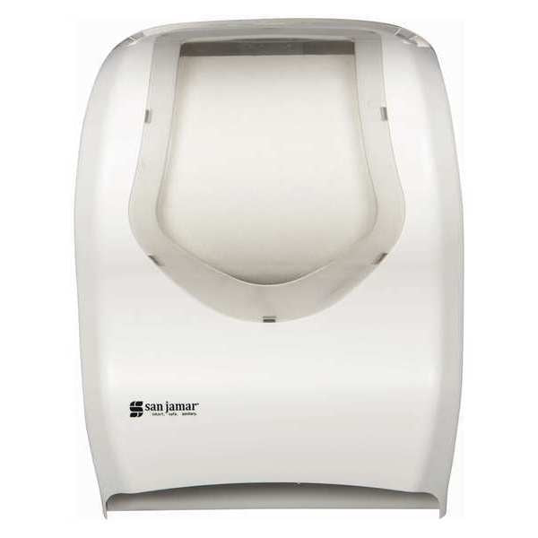 16 1/2 x 9 3/4 x 12 iQ Sensor Towel Dispenser, White/Clear