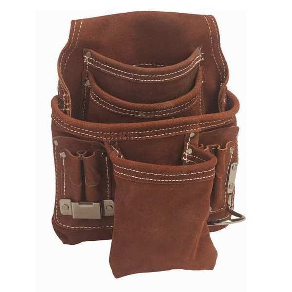 Suede Leather Pouch, 10 Pocket