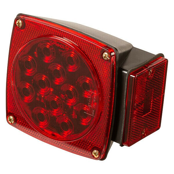 Stop/Tail/Turn Light, LED Lamp, Red, 12VDC