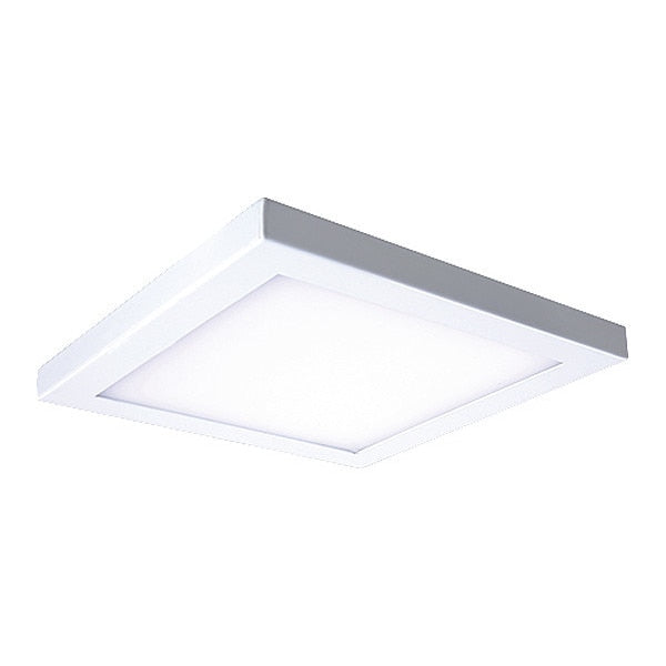LED, Platter Square Light, 10 x 10 x 1 Wht