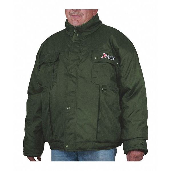 Insulated Heavy Duty Jacket, Green, XL