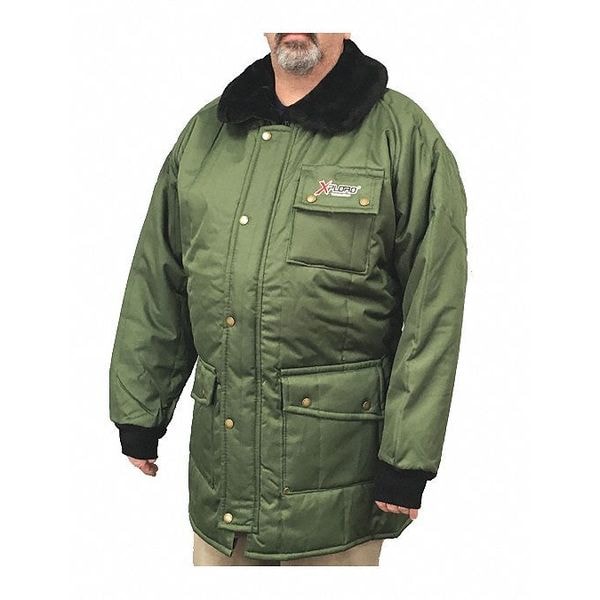 Insulated Heavy Duty Coat, Green, 2XL