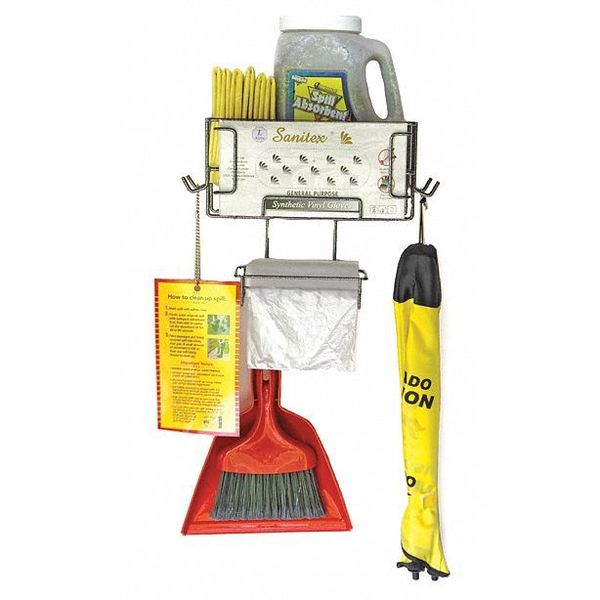 Spill Cleanup Kit, Wall Mount