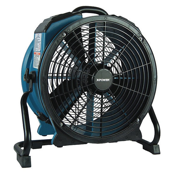 Axial Fan, 1/3HP, Timer, Power Outlets, 115, 3600 cfm, 9.8 W.