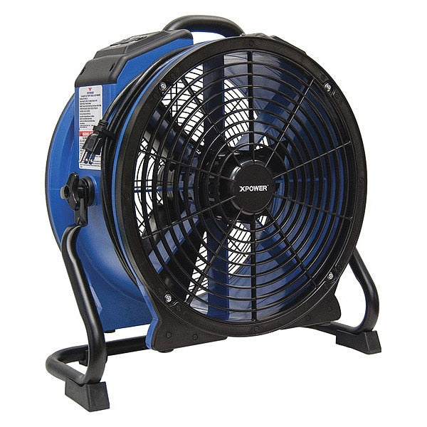 High Temp Axial Fan, Timer, Power Outlets, 115, 9.8 W.