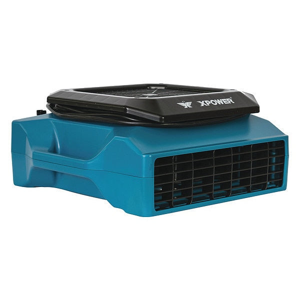 1/3 HP, 1150 CFM, 2.8 Amps, 2 Positions, 1 Speed Low Profile Air Mover with GFCI Power Outlets and Timer Meter (ABS)