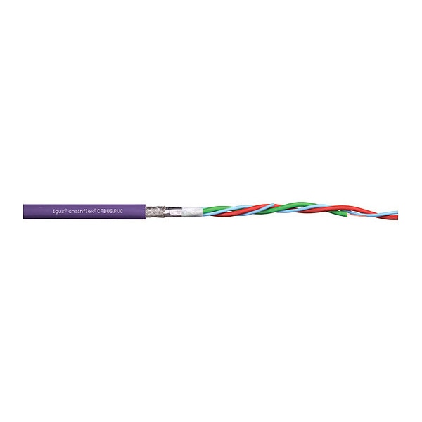 Oil Res Ethernet Cable, CAT6, PVC, 25ft