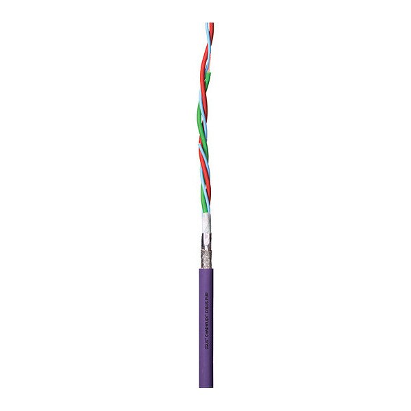 Oil Res Ethernet Cable, CAT5e, PUR, 100ft